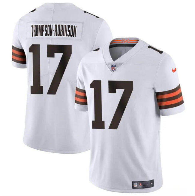Mens Cleveland Browns #17 Dorian Thompson-Robinson White Vapor Untouchable Limited Stitched Jersey