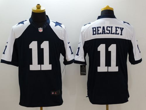 Nike Cowboys #11 Cole Beasley Navy Blue Thanksgiving Throwback Mens Stitched NFL Limited Jersey