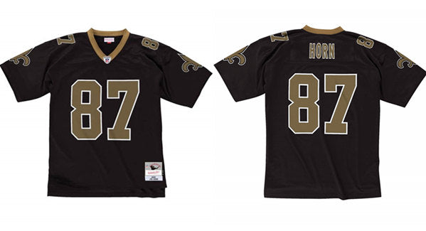 Mens New Orleans Saints #87 Joe Horn 2005 Black Stitched Football Jersey