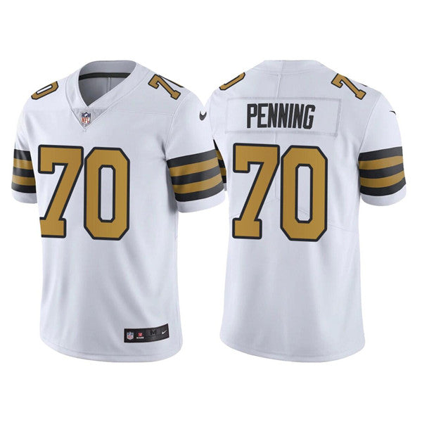 Mens New Orleans Saints #70 Trevor Penning White Color Rush Limited Stitched Jersey