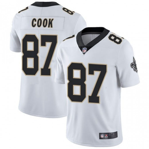 Mens New Orleans Saints #87 Jared Cook White Vapor Untouchable Limited Stitched Jersey
