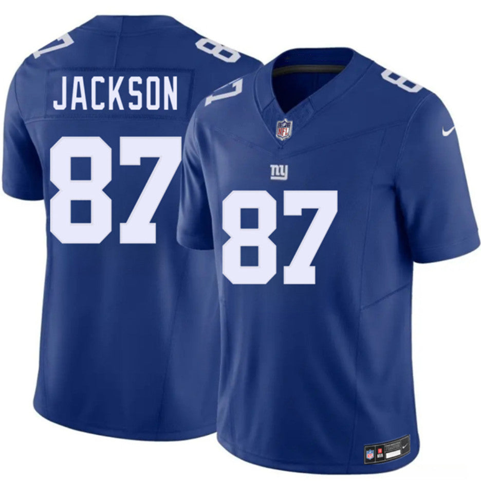 Mens New York Giants #87 Courtney Jackson Blue 2026 FUSE Vapor Untouchable Limited Stitched Jersey