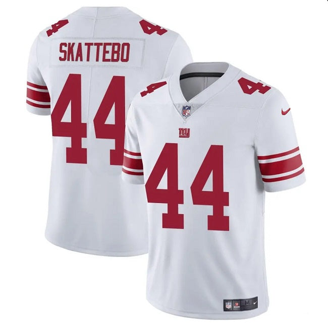 Mens New York Giants #44 Cam Skattebo White 2025 Draft Vapor Untouchable Limited Stitched Jersey
