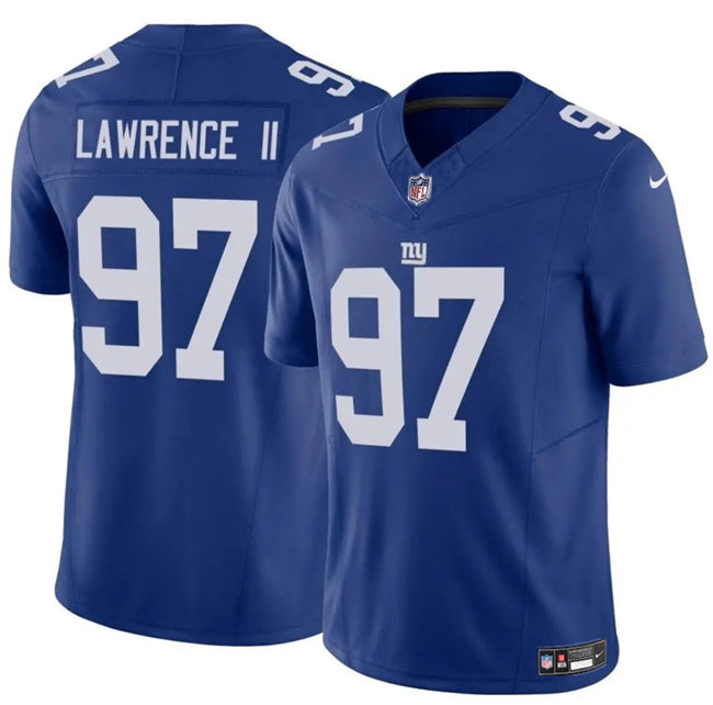 Mens New York Giants #97 Dexter Lawrence II Blue 2025 FUSE Vapor Untouchable Limited Stitched Jersey