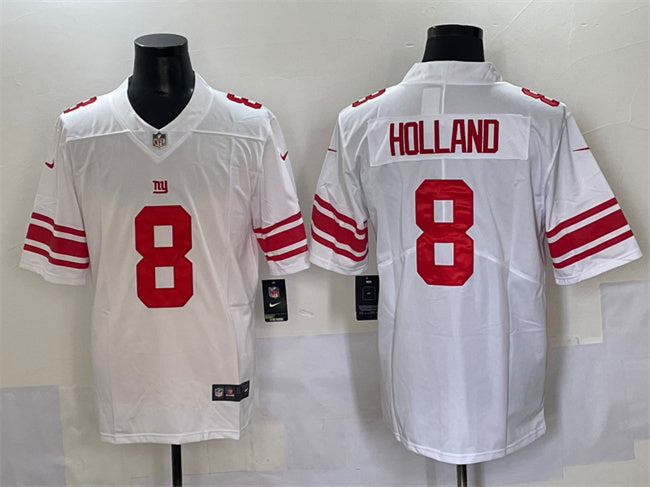 Mens New York Giants #8 Jevon Holland White 2025 Vapor Untouchable Limited Stitched Jersey