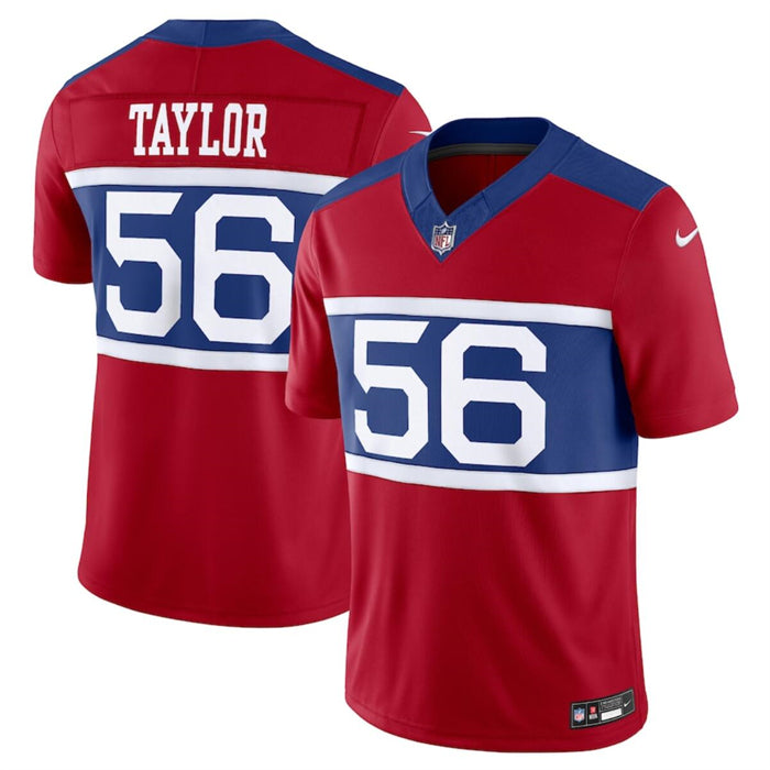 Mens New York Giants #56 Lawrence Taylor Century Red Alternate Vapor FUSE Limited Stitched Football Jersey