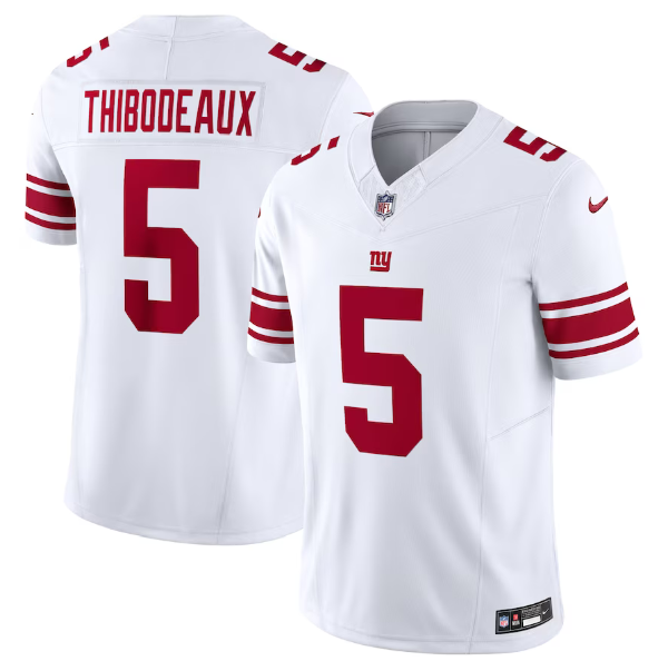 Mens New York Giants #5 Kayvon Thibodeaux White 2023 FUSE Vapor Untouchable Limited Stitched Jersey