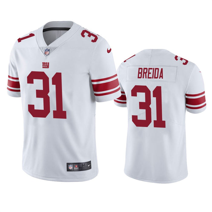 Mens New York Giants #31 Matt Breida White Vapor Untouchable Limited Stitched Jersey