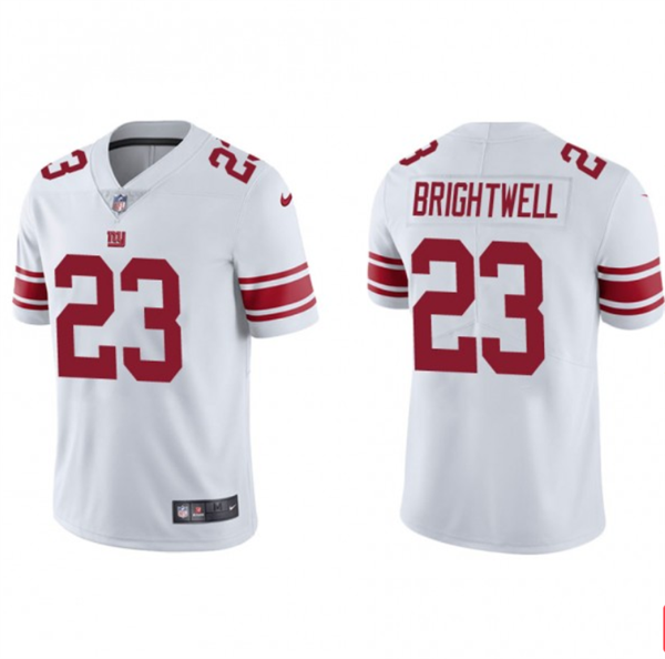 Mens New York Giants #23 Gary Brightwell White Vapor Untouchable Limited Stitched Jersey