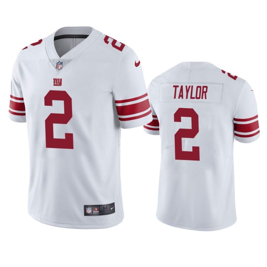 Mens New York Giants #2 Tyrod Taylor White Vapor Untouchable Limited Stitched Jersey