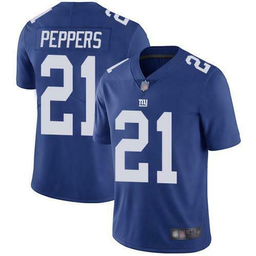 Mens New York Giants #21 Jabrill Peppers Blue Vapor Untouchable Limited Stitched NFL Jersey