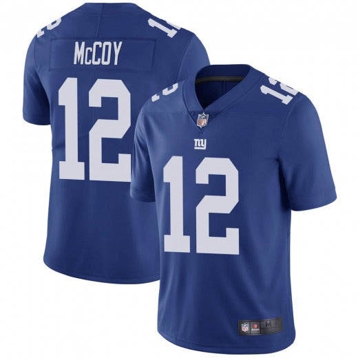 Mens New York Giants #12 Colt McCoy Blue Vapor Untouchable Limited Stitched Jersey