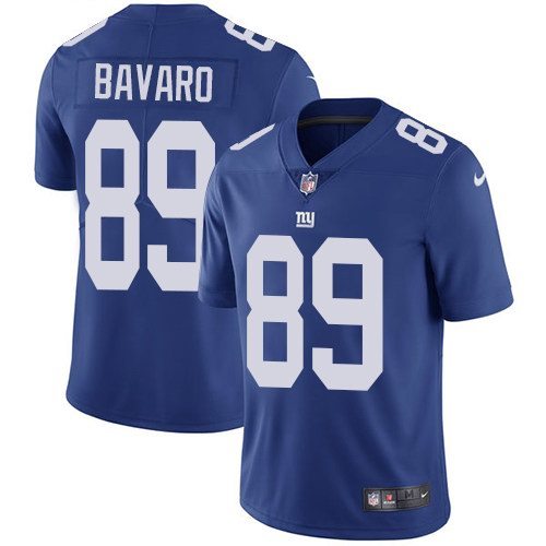 Mens New York Giants #89 Mark Bavaro Blue Vapor Untouchable Limited Stitched NFL Jersey