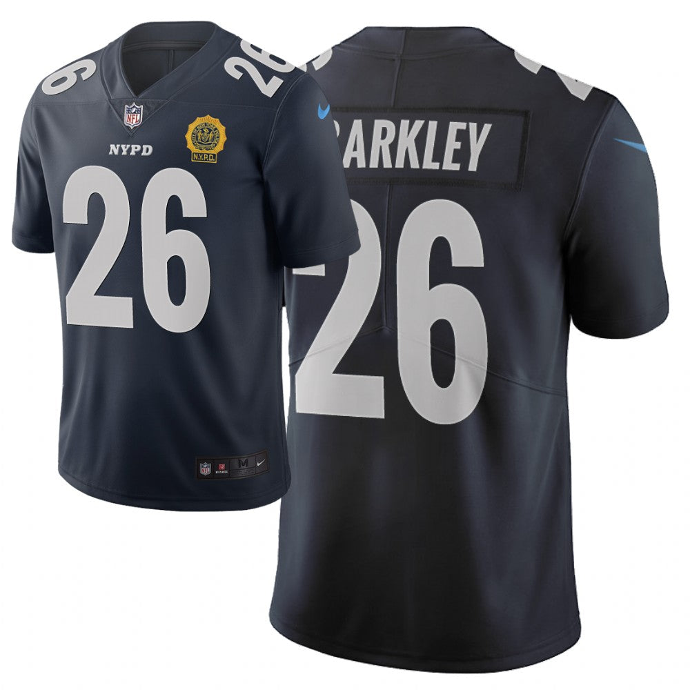 Mens New York Giants #26 Saquon Barkley Navy 2019 City Edition Limited Stitched NFL Jersey