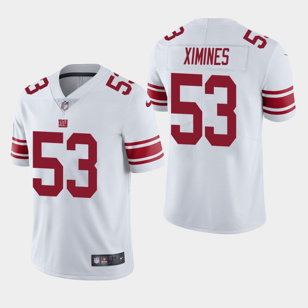 Mens New York Giants #53 Oshane Ximines White Vapor Untouchable Limited Stitched NFL Jersey