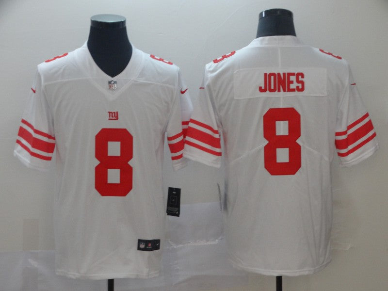 Mens New York Giants #8 Daniel Jones White Vapor Untouchable Limited Stitched NFL Jersey