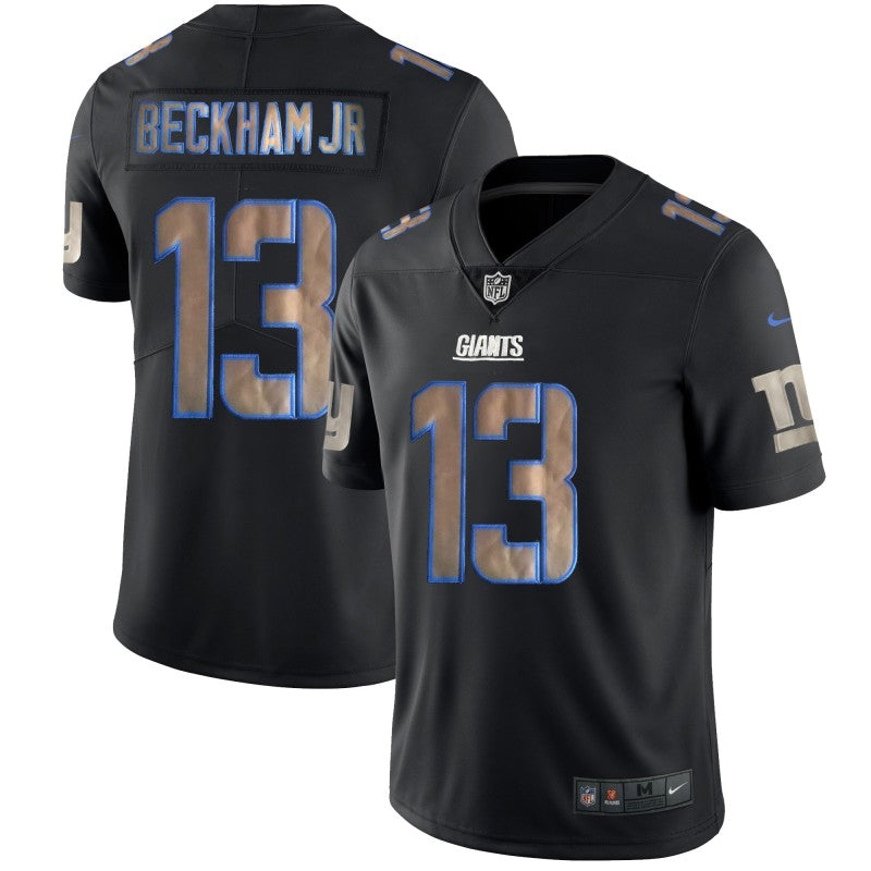 Mens New York Giants #13 Odell Beckham Jr Black 2018 Impact Limited Stitched NFL Jersey
