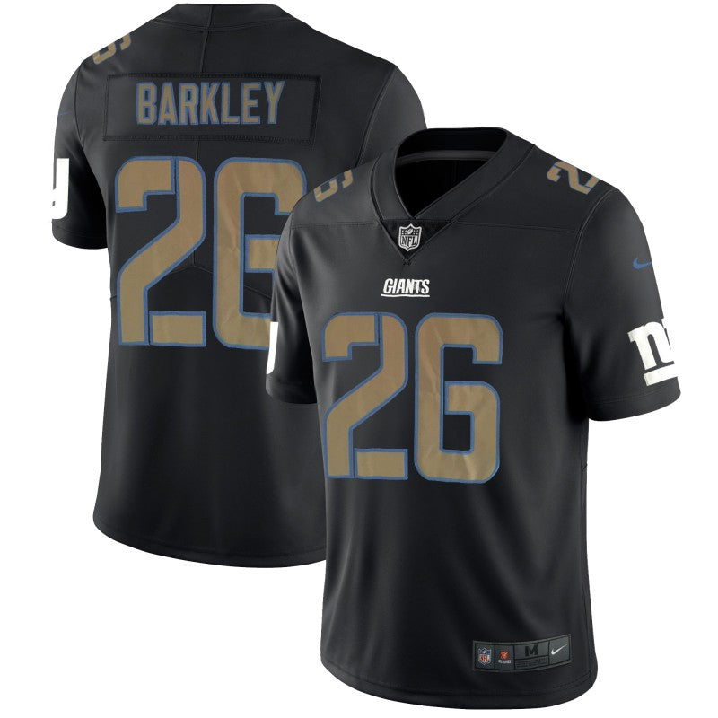 Mens New York Giants #26 Saquon Barkley Black 2018 Impact Limited Stitched NFL Jersey