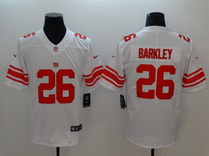 Mens New York Giants #26 Saquon Barkley White 2018 NFL Draft Vapor Untouchable Limited Stitched Jersey