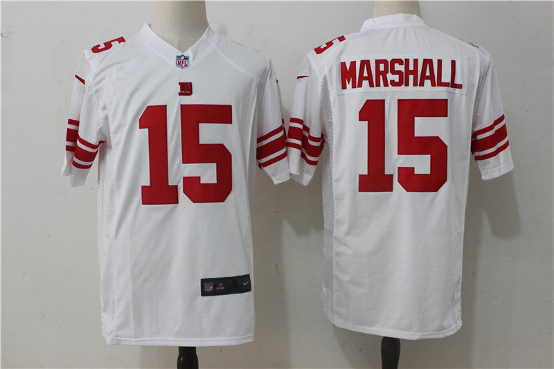 Mens New York Giants #15 Brandon Marshall Nike White Stitched NFL Game Jersey