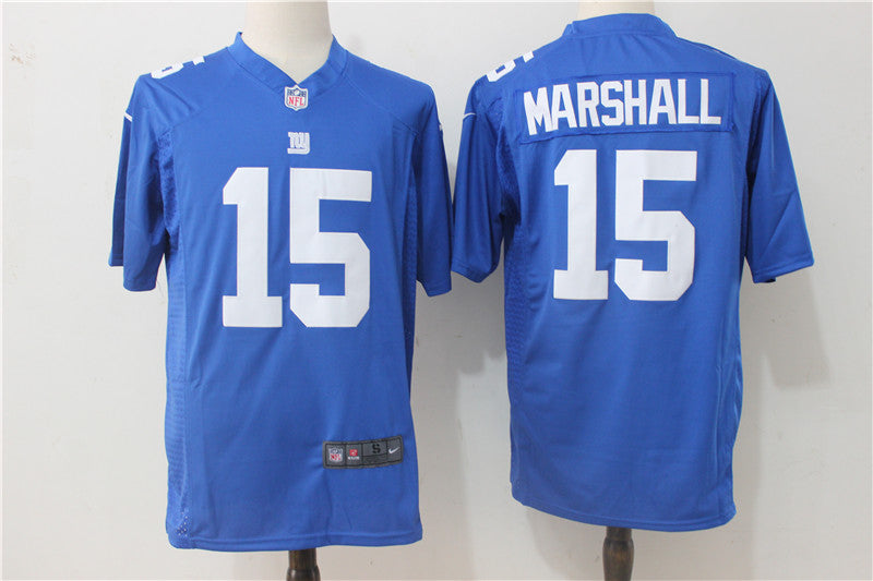 Mens New York Giants #15 Brandon Marshall Nike Royal Stitched NFL Game Jersey
