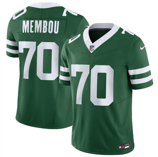 Mens New York Jets #70 Armand Membou Green 2025 Draft FUSE Vapor Untouchable Limited Stitched Jersey