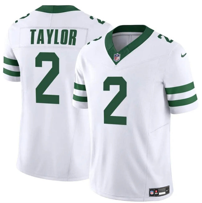 Mens New York Jets #2 Tyrod Taylor White 2024 FUSE Vapor Untouchable Limited Stitched Jersey