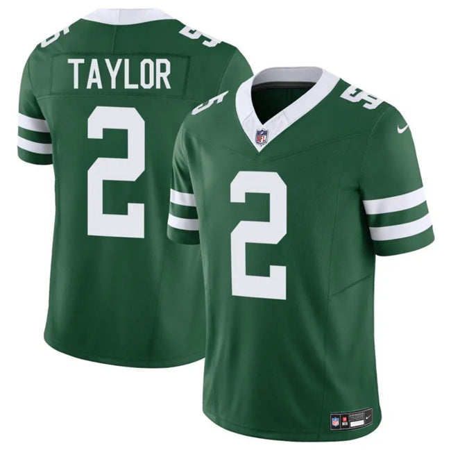 Mens New York Jets #2 Tyrod Taylor Green 2024 FUSE Vapor Untouchable Limited Stitched Jersey