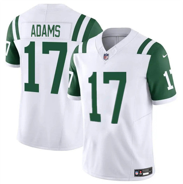 Mens New York Jets #17 Davante Adams White 2024 Classic Alternate Vapor FUSE Limited Stitched Football Jersey