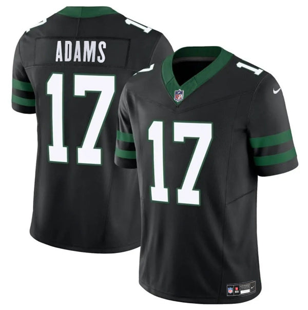 Mens New York Jets #17 Davante Adams Black 2024 FUSE Vapor Untouchable Limited Stitched Jersey