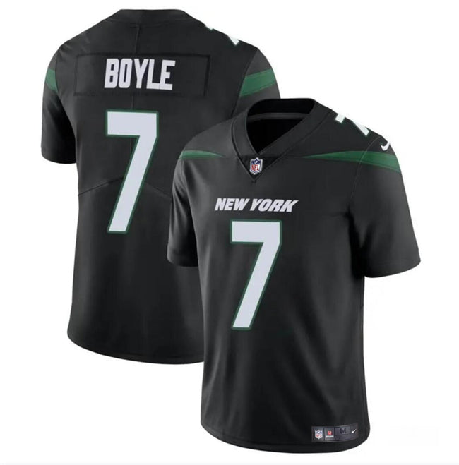 Mens New York Jets #7 Tim Boyle Black Vapor Untouchable Limited Stitched Jersey