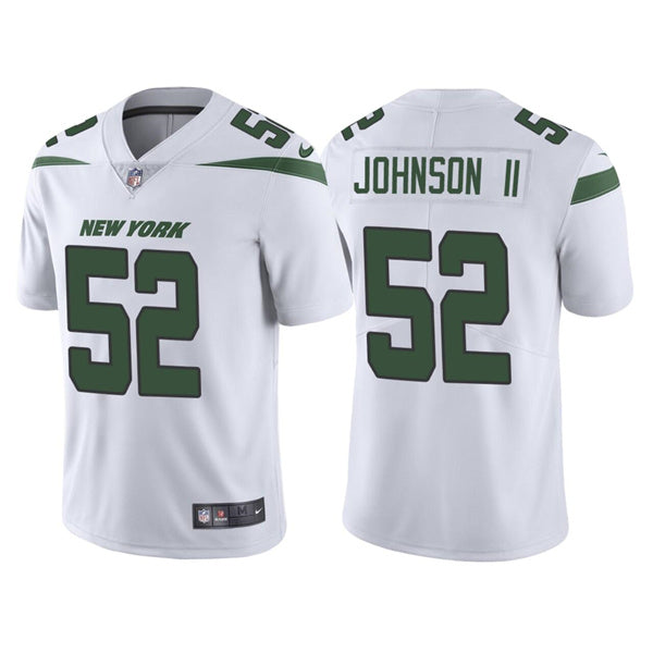 Mens New York Jets #52 Jermaine Johnson II 2022 White Vapor Untouchable Limited Stitched Jersey