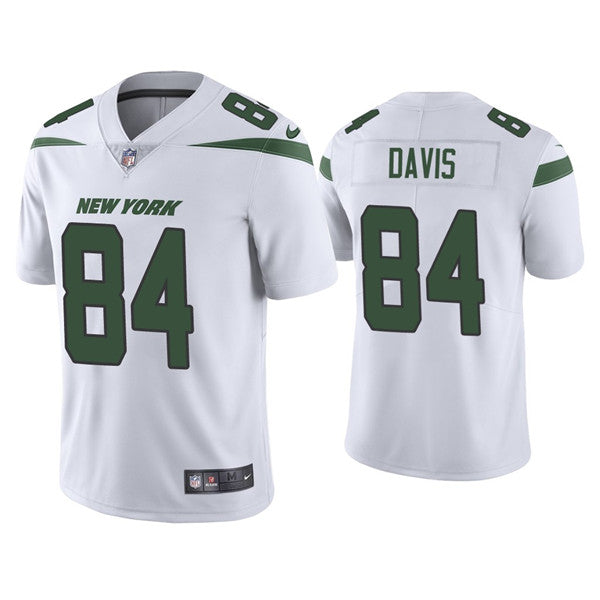 Mens New York Jets #84 Corey Davis 2021 White Vapor Untouchable Limited Stitched Jersey