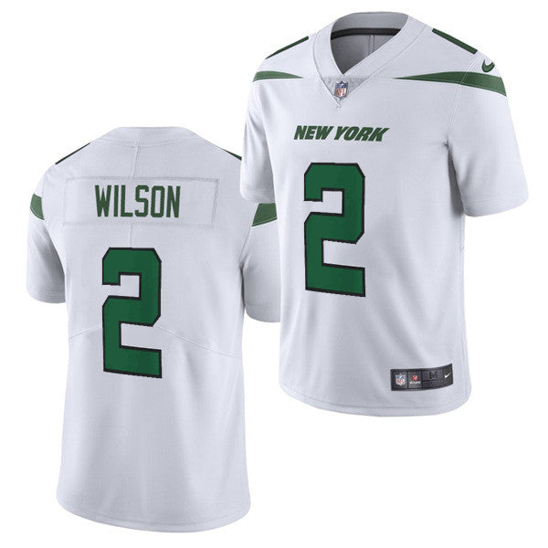 Mens New York Jets #2 Zach Wilson 2021 NFL Draft White Vapor Untouchable Limited Stitched Jersey