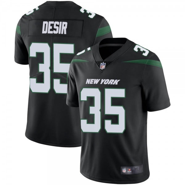Mens New York Jets #35 Pierre Desir Black Vapor Untouchable Limited Stitched Jersey