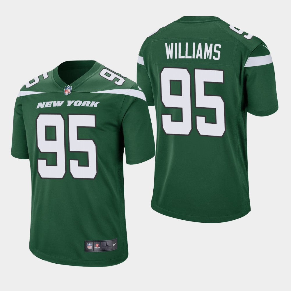 Mens New York Jets #95 Quinnen Williams 2019 Green Vapor Untouchable Limited Stitched NFL Jersey