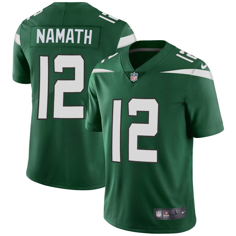 Mens New York Jets #12 Joe Namath 2019 Green Vapor Untouchable Limited Stitched NFL Jersey