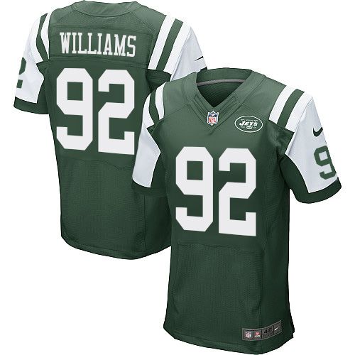Nike Jets #92 Leonard Williams Green Team Color Mens Stitched NFL Elite Jersey