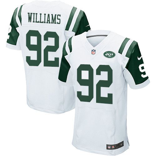 Nike Jets #92 Leonard Williams White Mens Stitched NFL Elite Jersey