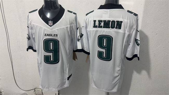 Mens Philadelphia Eagles #9 Makai Lemon White 2026 FUSE Draft Vapor Untouchable Limited Stitched Football Jersey