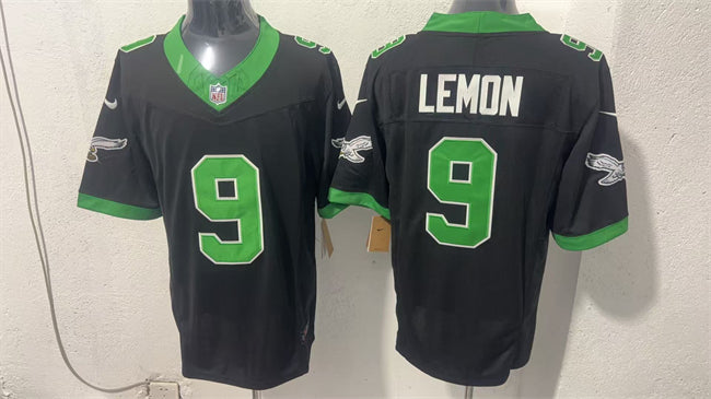 Mens Philadelphia Eagles #9 Makai Lemon Black 2026 Draft FUSE Vapor Untouchable Limited Stitched Football Jersey