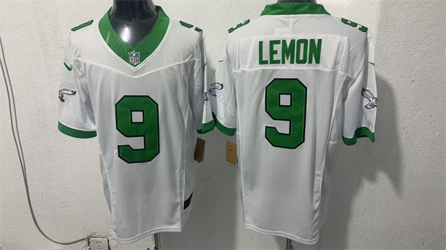 Mens Philadelphia Eagles #9 Makai Lemon White 2026 Draft FUSE Vapor Untouchable Limited Stitched Football Jersey