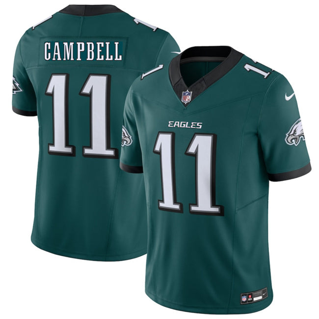 Mens Philadelphia Eagles #11 Jihaad Campbell Green 2026 FUSE Vapor Untouchable Limited Stitched Football Jersey