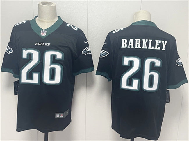 Mens Philadelphia Eagles #26 Saquon Barkley Black 2024 New Vapor Untouchable Limited Stitched Football Jersey