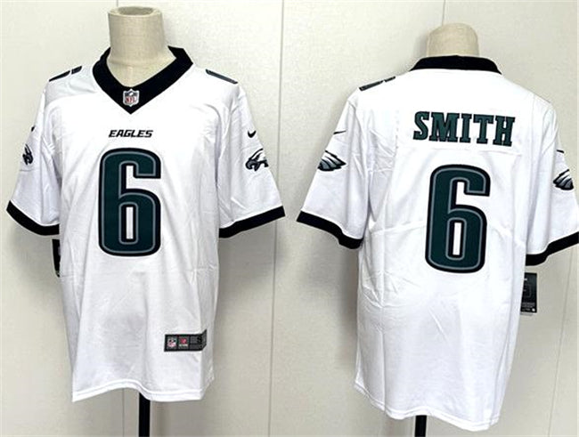 Mens Philadelphia Eagles #6 DeVonta Smith White 2024 New Vapor Untouchable Limited Stitched Football Jersey