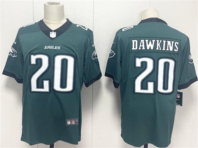 Mens Philadelphia Eagles #20 Brian Dawkins Green 2024 New Vapor Untouchable Limited Stitched Football Jersey