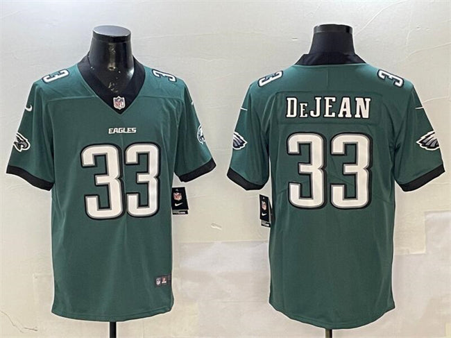 Mens Philadelphia Eagles #33 Cooper DeJean Green 2024 New Vapor Untouchable Limited Stitched Football Jersey