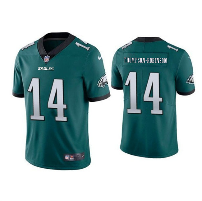 Mens Philadelphia Eagles #14 Dorian Thompson-Robinson Green 2024 New FUSE Vapor Untouchable Limited Stitched Football Jersey