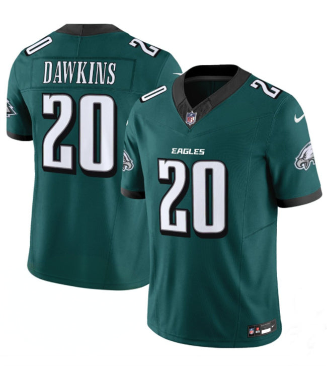Mens Philadelphia Eagles #20 Brian Dawkins Green 2024 New FUSE Vapor Untouchable Limited Stitched Football Jersey
