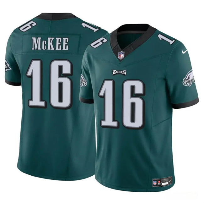Mens Philadelphia Eagles #16 Tanner McKee Green 2024 FUSE Vapor Untouchable Limited Stitched Football Jersey